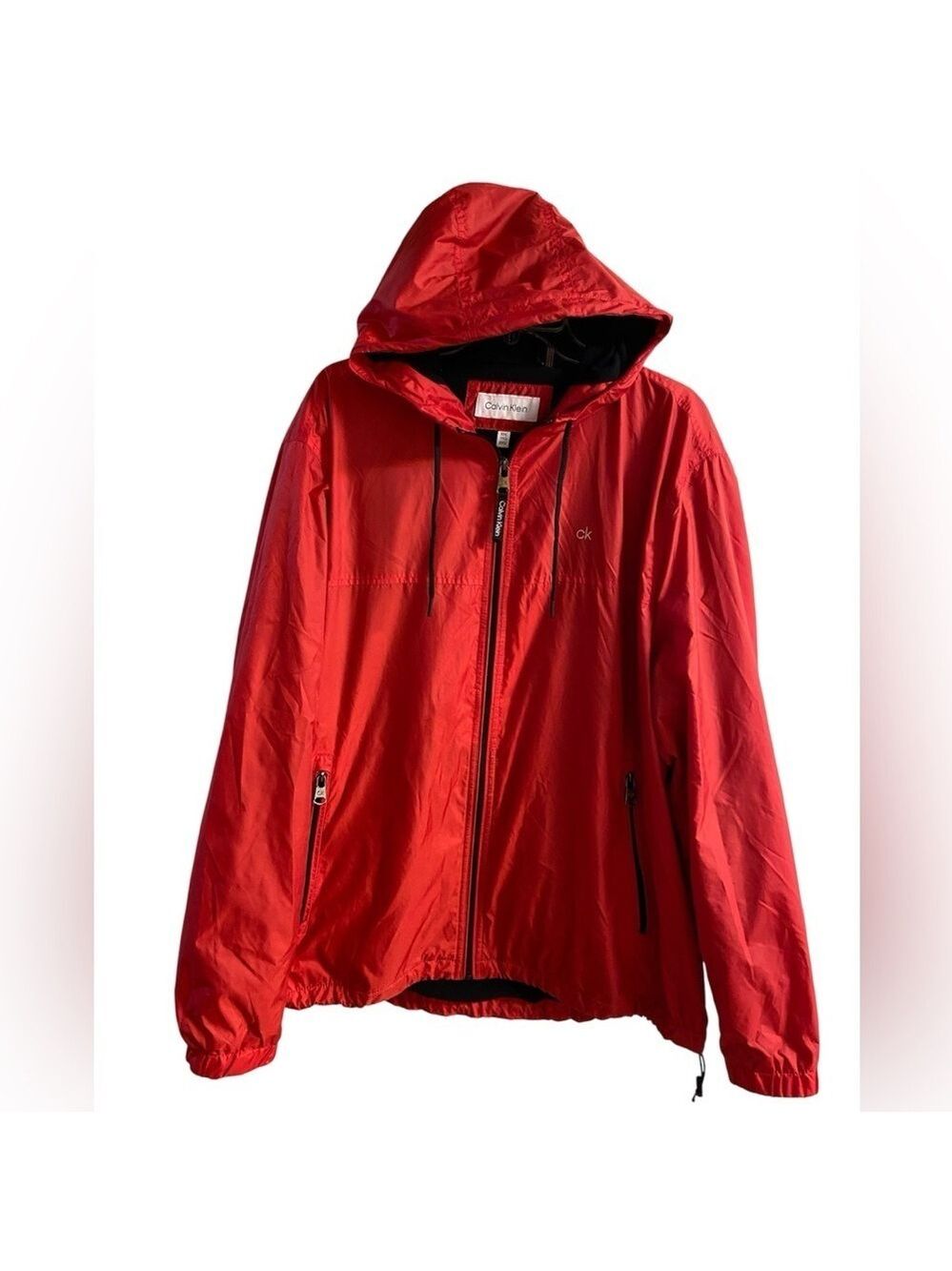 Calvin Klein Red Jacket fleece lined men XXL‎